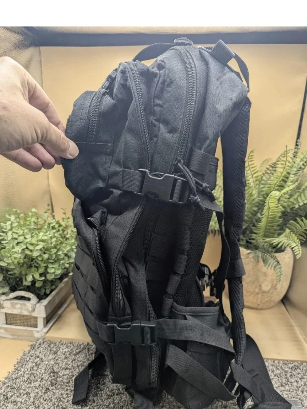 Molle Tactical Assault Backpack Multi Pocket Adjustable Padded Abs Expandable